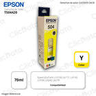 Tinta Epson T504420 Yellow 70ML L4150, L6270, L4160 Original