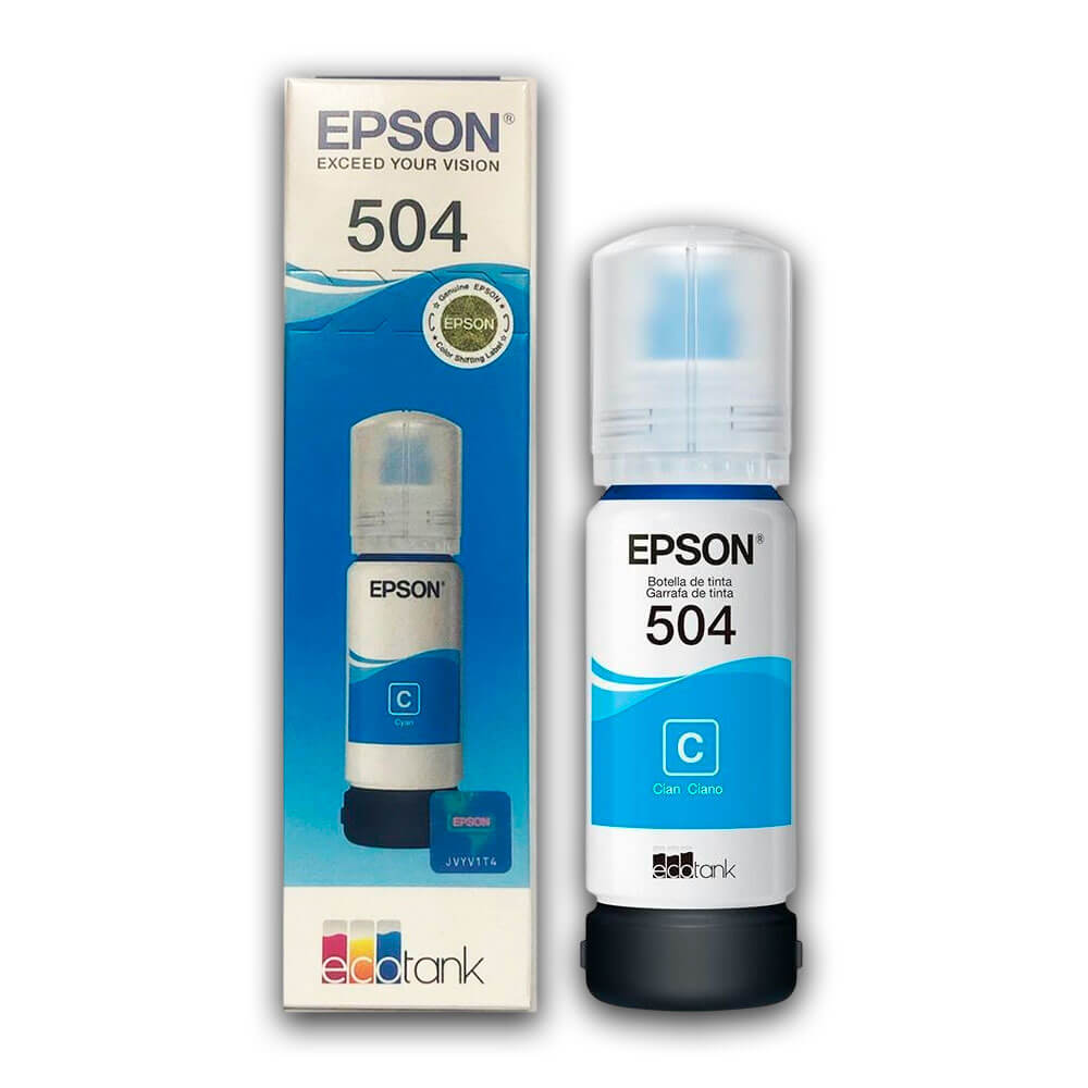 Tinta Epson T504220 Cyan 70ML L4150, L6270, L4160 Original