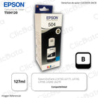 Tinta Epson T504120 Negro 127ML L4150, L6270, L4160 Original