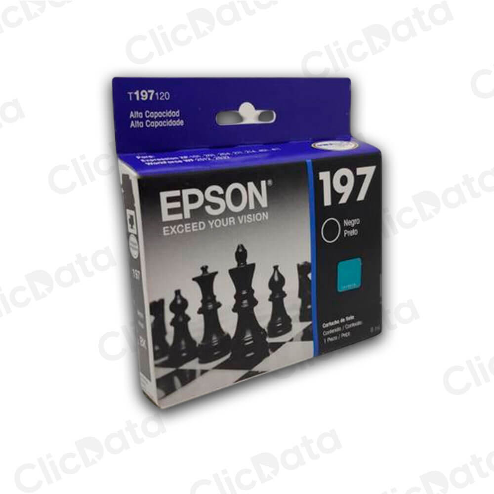 Tinta Epson T197120 Negro 8ml XP401, 2512, XP201 Original