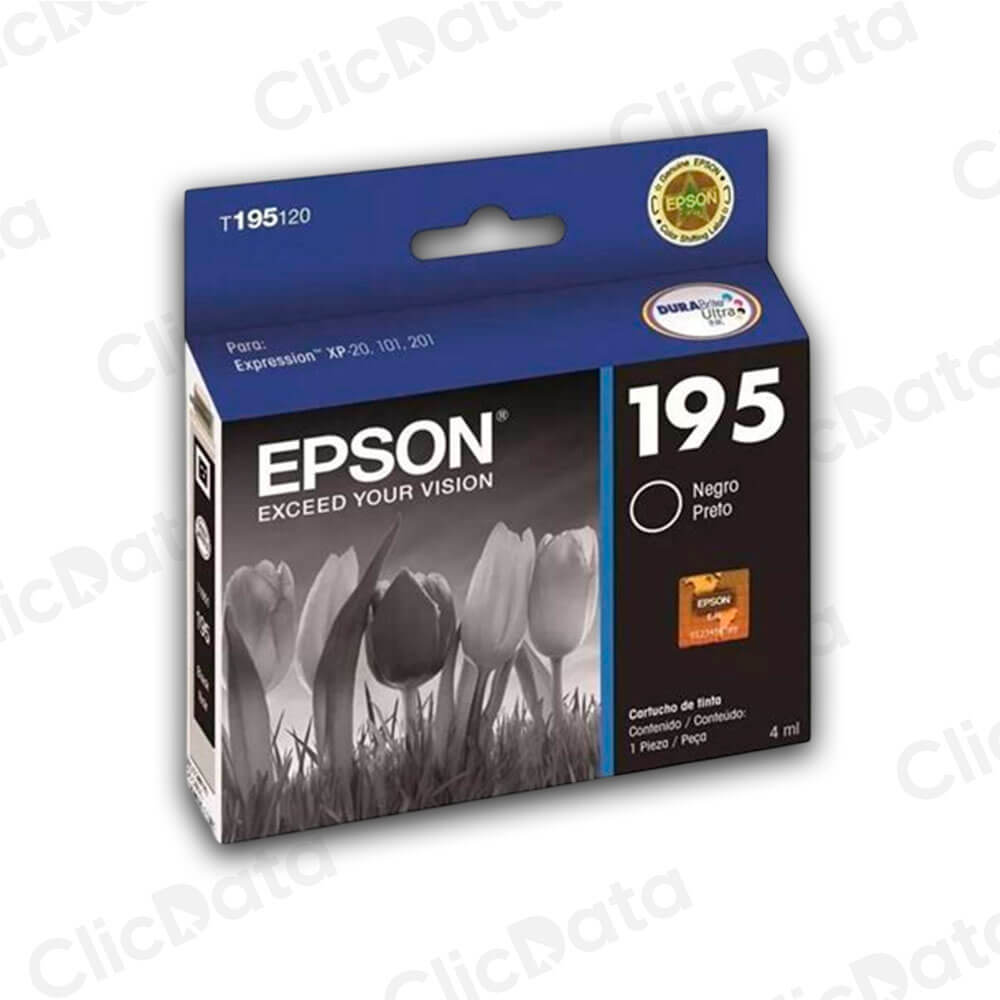 Tinta Epson T195120 Negro 130 Pág. XP101, XP201, XP 211 Original