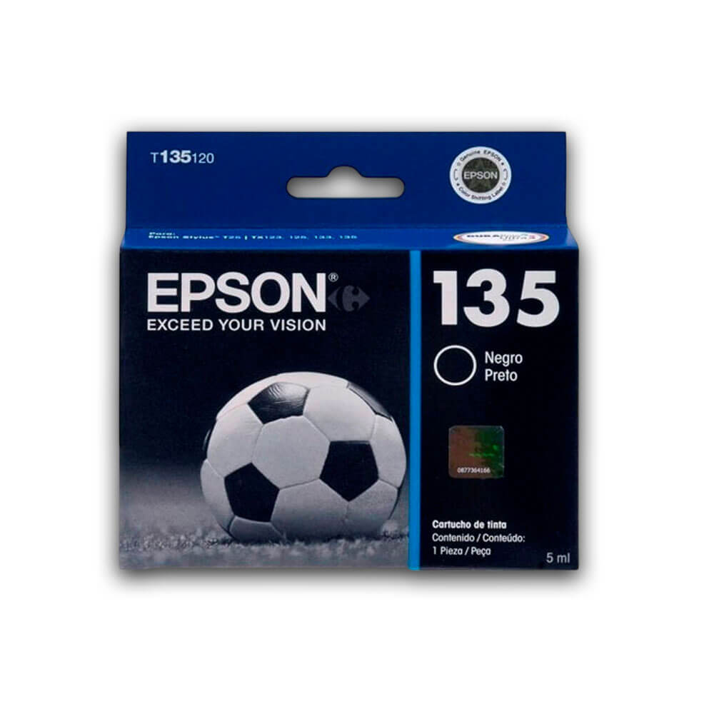 Tinta Epson T135120 Black 180 Pág. Epson TX125, TX135 Original
