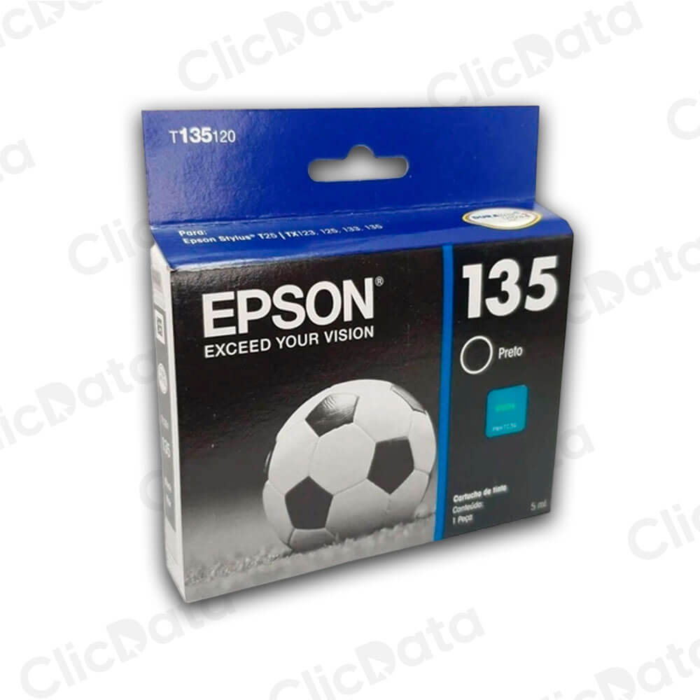 Tinta Epson T135120 Black 180 Pág. Epson TX125, TX135 Original