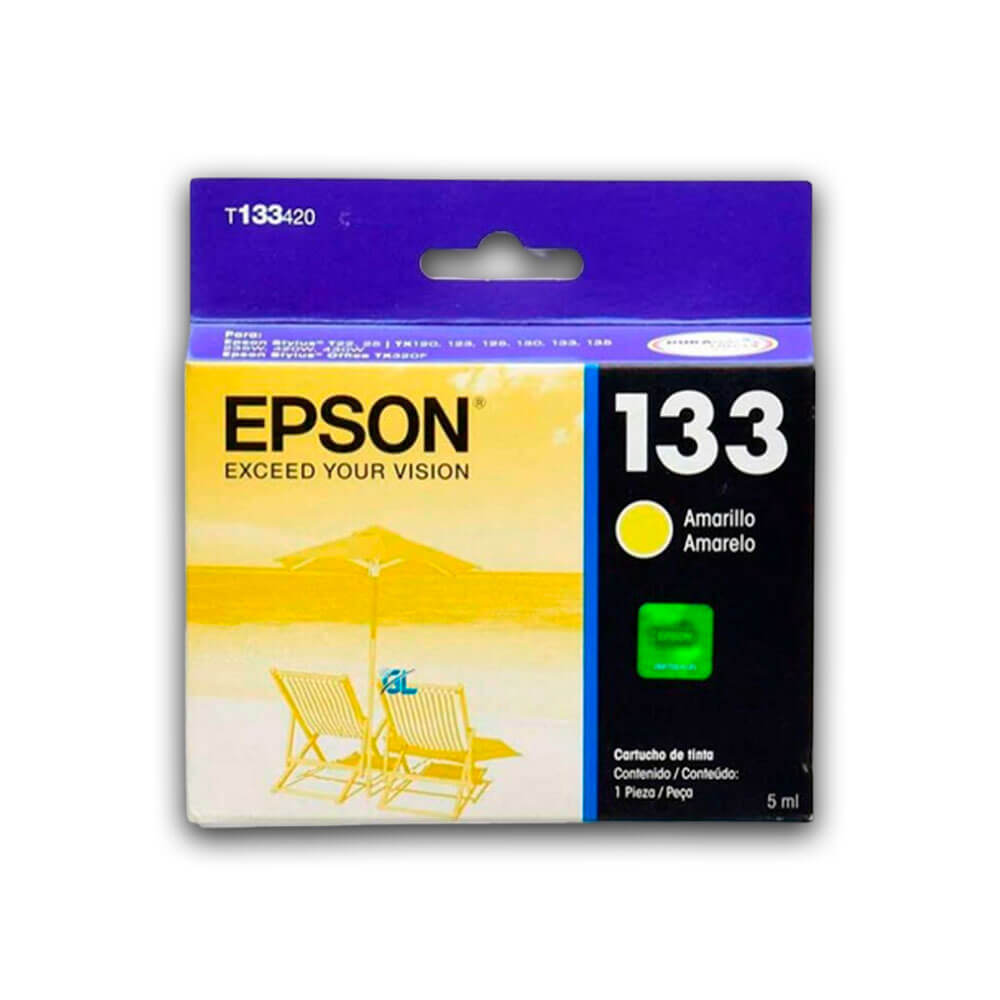Tinta Epson T133420 Yellow 300 Pág. Epson T22,T25 Original