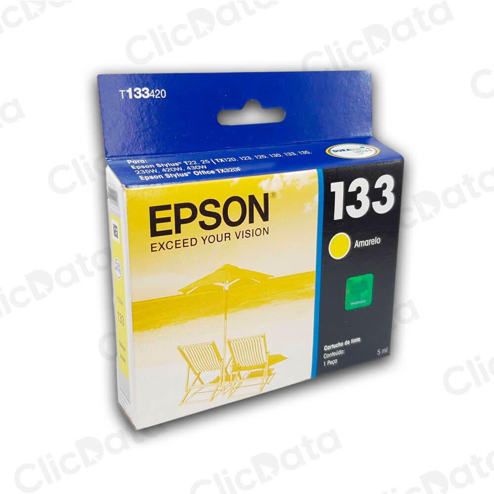 Tinta Epson T133420 Yellow 300 Pág. Epson T22,T25 Original