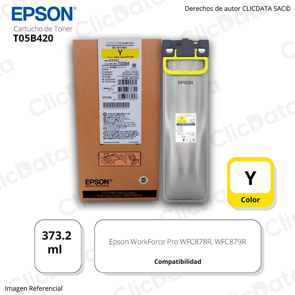Tinta Epson T05B420 Yellow 373.2 ml Epson C878R, C879R Original