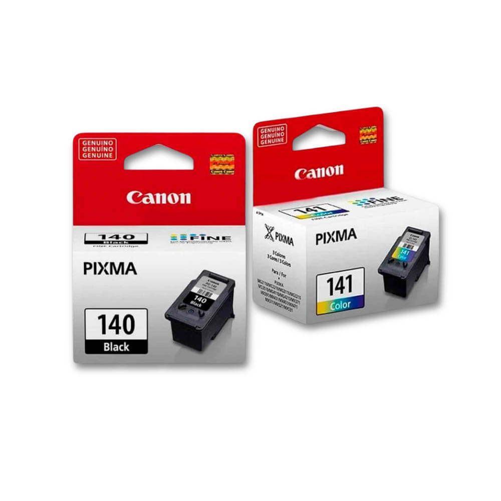 Kit de Tinta Canon PG140 y CL141 Negro y Tricolor MG3110 Original