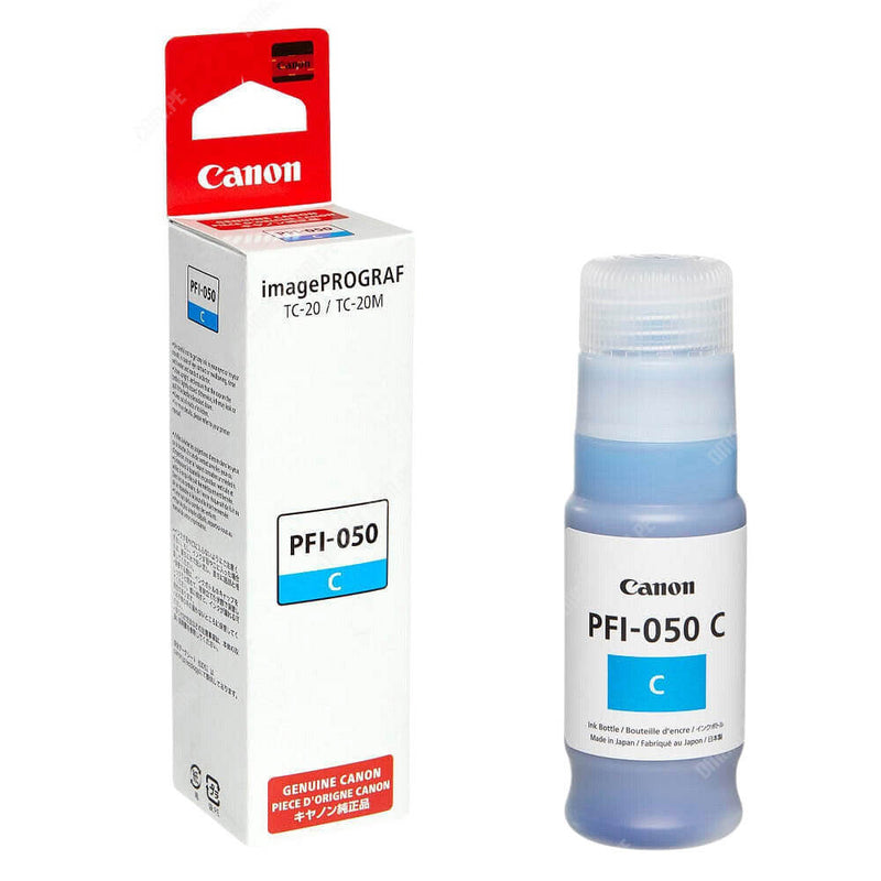 Tinta Canon PFI 050 Cyan 70ML imagePROGRAF TC20, TC 20M Original