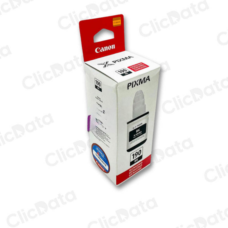 Tinta Canon GI-190Bk Black 135ML G3110, G4110, G21101 Original