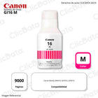 Tinta Canon GI-16 M Magenta 132ML GX6010, GX7010 Original