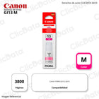 Tinta Canon GI-13M Magenta 70ML Pixma G510, G610 Original