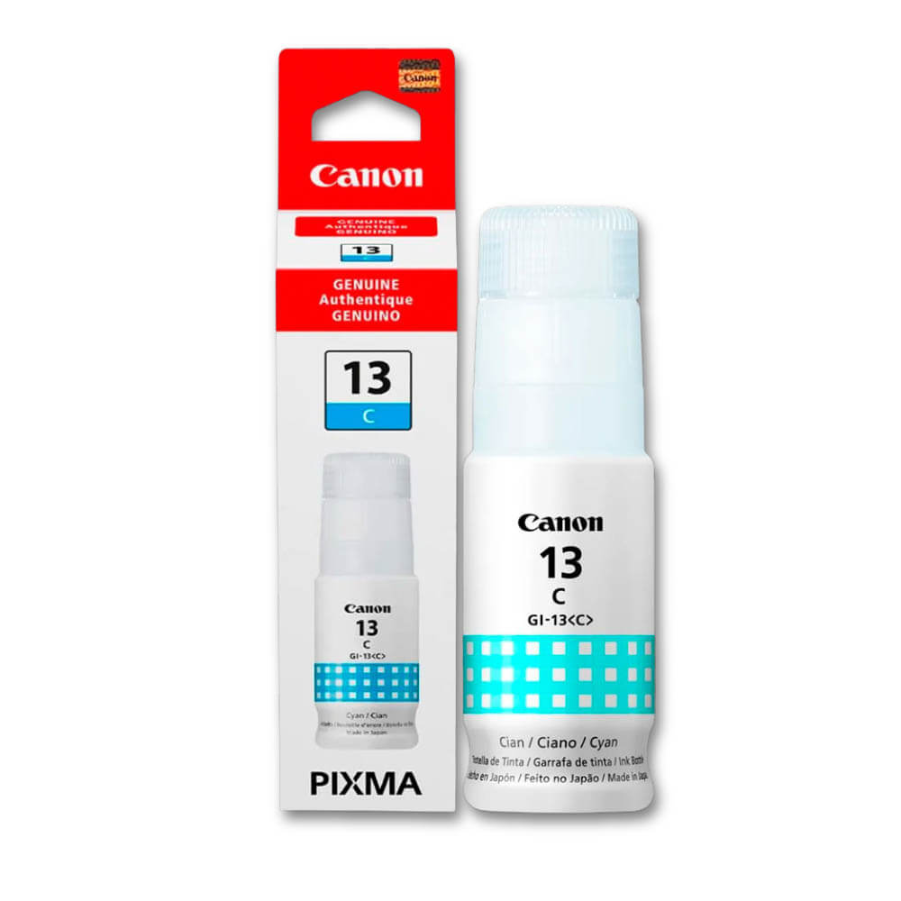 Tinta Canon GI-13C Cian 70ML Pixma G510, G610 Original