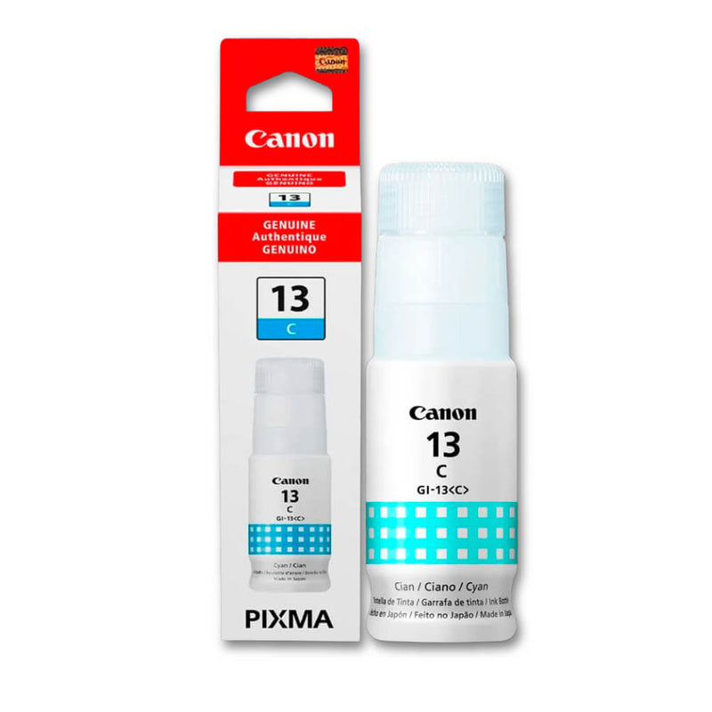 Tinta Canon GI-13C Cian 70ML Pixma G510, G610 Original