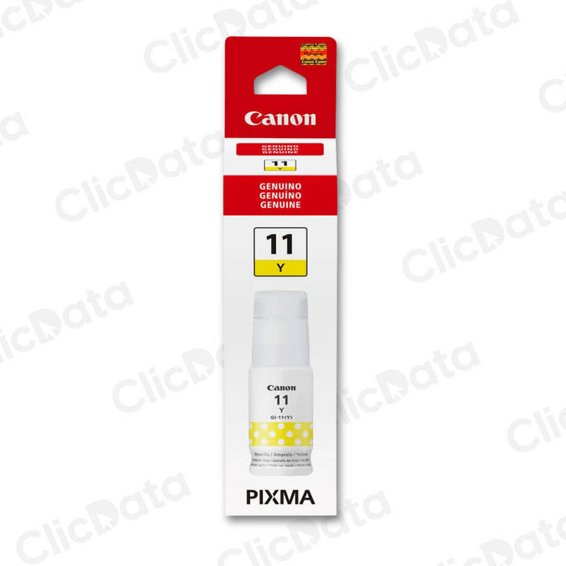Tinta Canon GI-11Y Yellow 6,000 Pág. Pixma G3160, G2160 Original