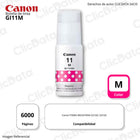 Tinta Canon GI-11M Magenta 6,000 Pág. Pixma G3160, G2160 Original