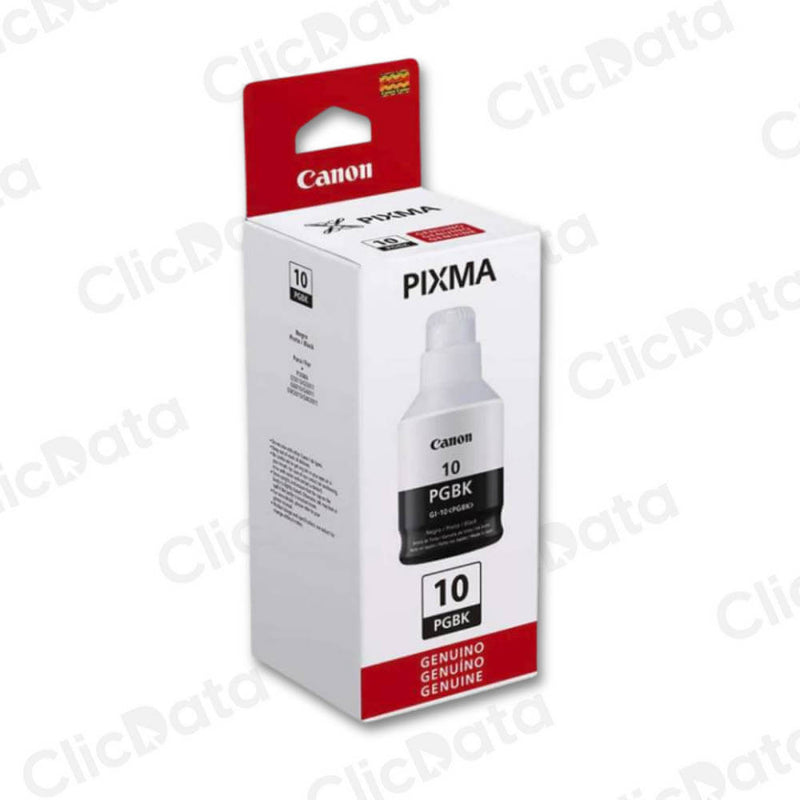 Tinta Canon GI-10 Pgbk Black 8,300 Pag G6010, G7010 Original