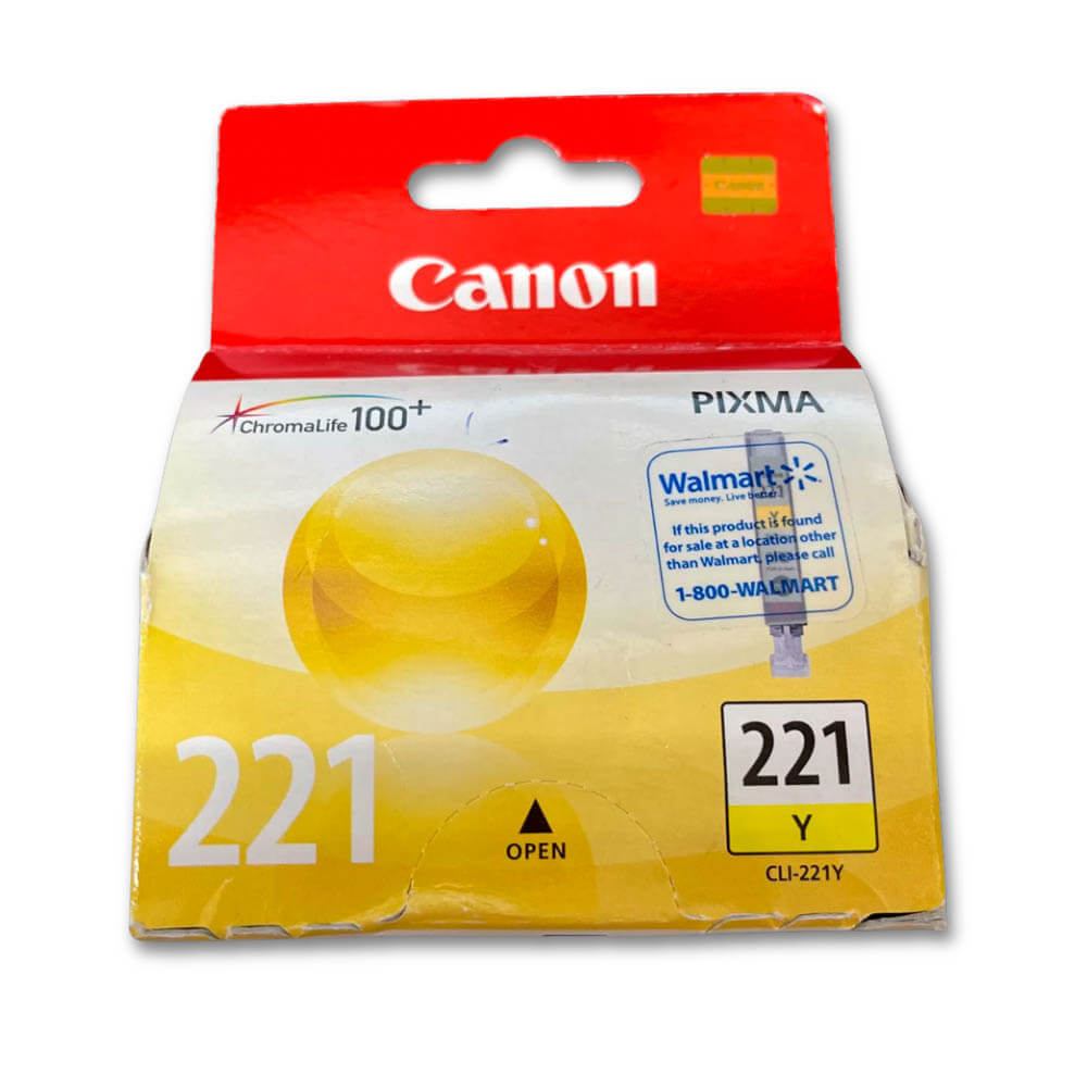 Tinta Canon Cli-221 Yellow 9ML iP4600, MP540, MP560 Original