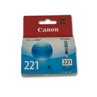 Tinta Canon Cli-221 Cyan 9ML iP4600, MP540, MP560 Original