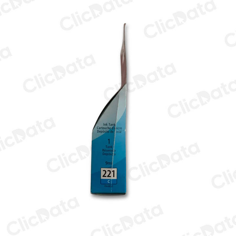 Tinta Canon Cli-221 Cyan 9ML iP4600, MP540, MP560 Original