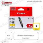 Tinta Canon Cli-181Xl Yellow 8.3ML Ts6110 , Ts6210, Ts701 Original
