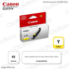 Tinta Canon Cli-171Y Yellow 6,5ml MG6810, MG5710, MG7710 Original