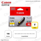 Tinta Canon Cli-171Xl Yellow 10.8ml TS6010, TS8010, TS9010 Original