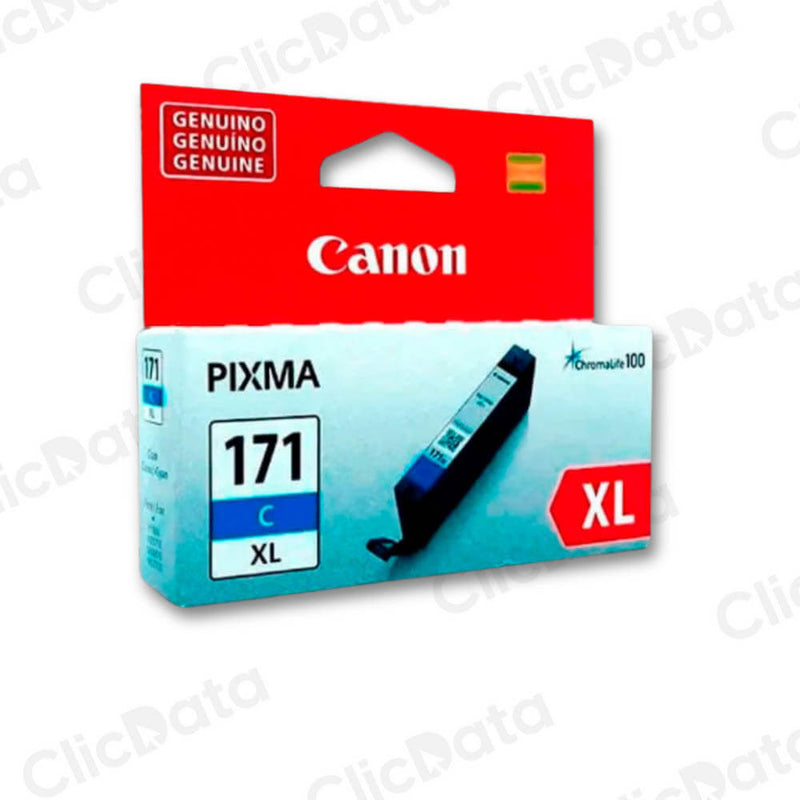 Tinta Canon Cli-171Xl Cyan 10.8ml TS6010, TS8010, TS9010 Original
