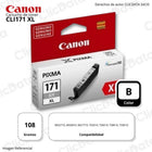 Tinta Canon Cli-171Xl Black 10.8ml TS6010, TS8010, TS9010 Original