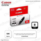 Tinta Canon Cli-151Xl Black 11ML MG5410, MG5510, iP8710 Original