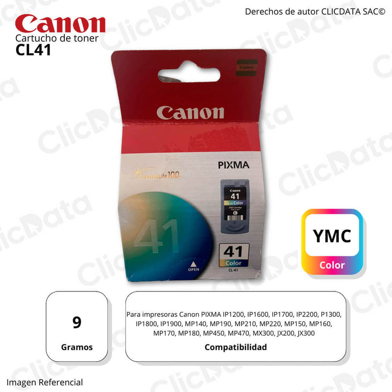 Tinta Canon CL-41 Hc TriColor 12ml iP1200, iP1600, iP2200 Original