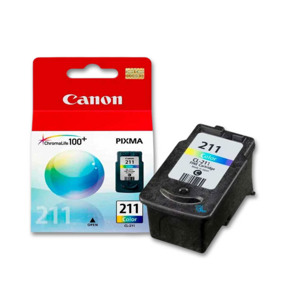 Tinta Canon CL-211 Color 255 Pág MP240, MP250, MP480 Original