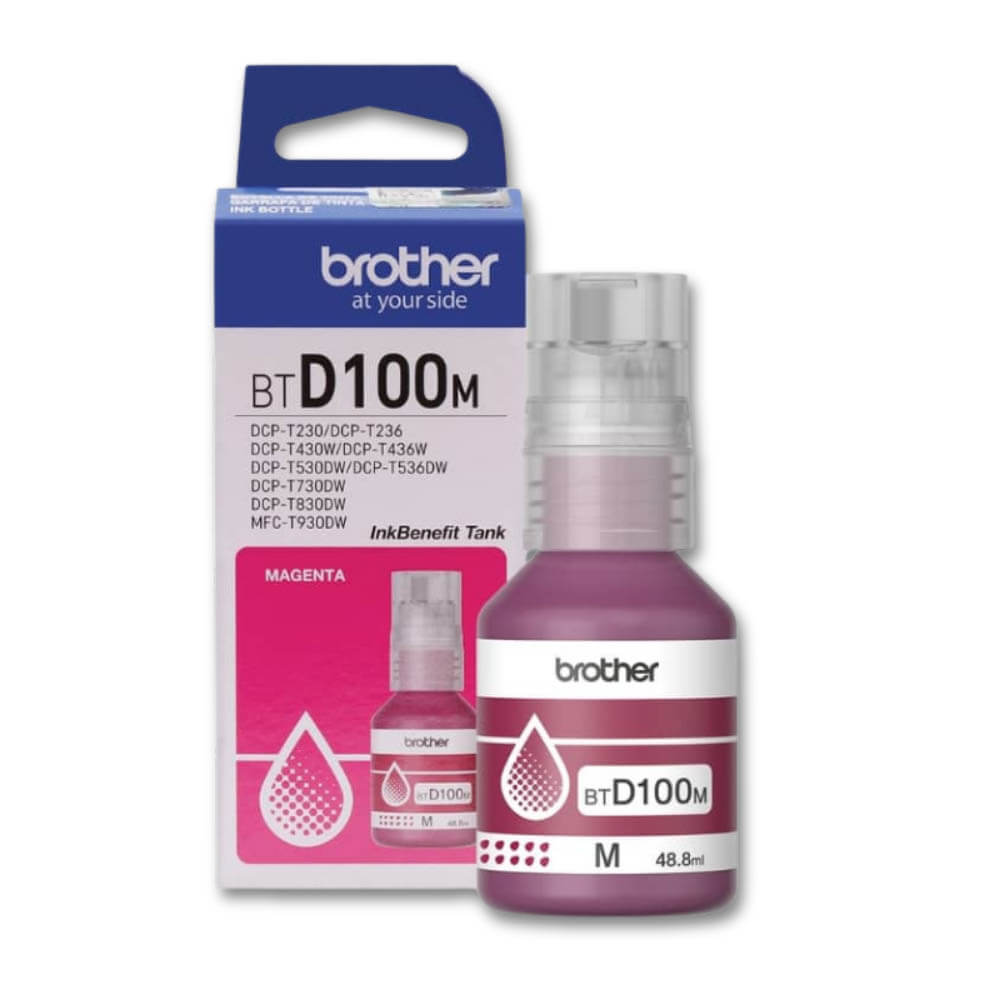 Tinta Brother BTD 100M Magenta Dcp-T230, 430W, 436 Original