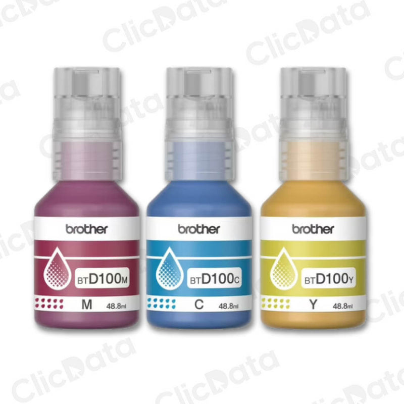 Pack 3 Tintas Brother BTD 100Cl3Pk Color Original