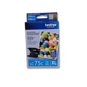 Tinta Brother LC 75C Cyan 600 Pág. J5910DW, J6710DW Original