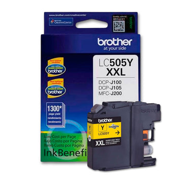 Tinta Brother LC 505Y Yellow 1,300 Pág. DCP-J100, MFC-J200 Original