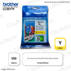 Tinta Brother LC 3017Y Yellow 550 Pág. J5330DW, J6730DW Original