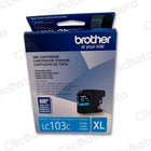 Tinta Brother LC 103C Cian 600 Pág. MFC-4510DW, 4710DW Original