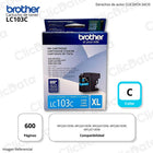 Tinta Brother LC 103C Cian 600 Pág. MFC-4510DW, 4710DW Original