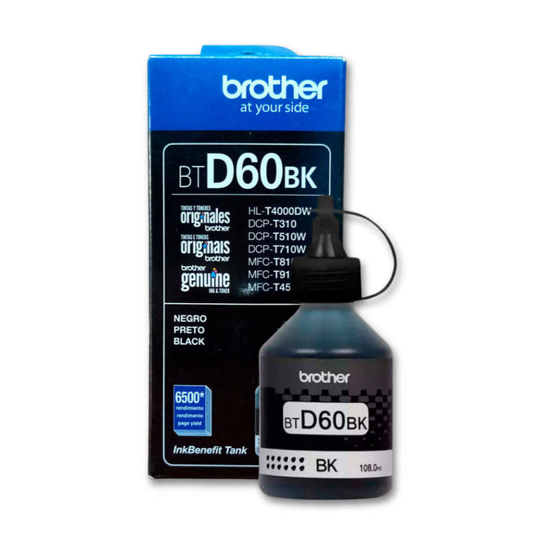 Tinta Brother BTD 60Bk Black 6,500 Pág. T420W, T920DW Original