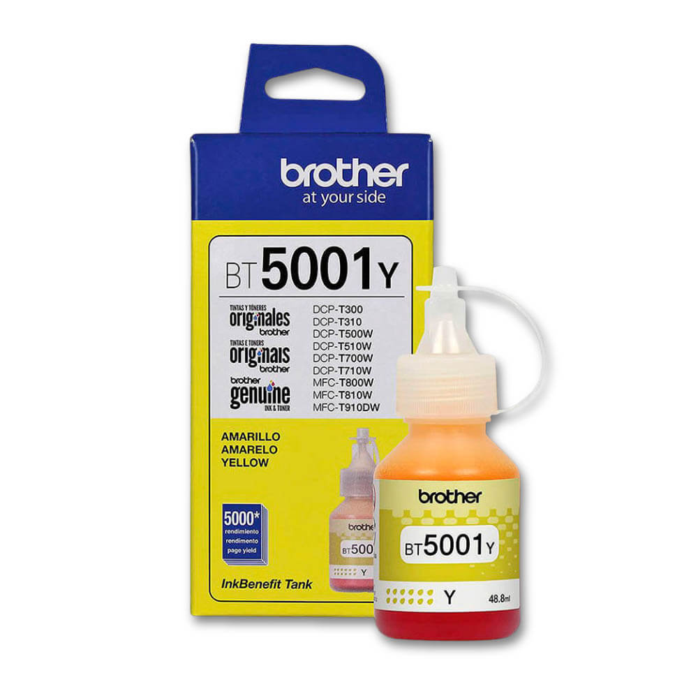 Tinta Brother BT 5001Y Yellow 5,000 Pág. T920DW, T510W Original