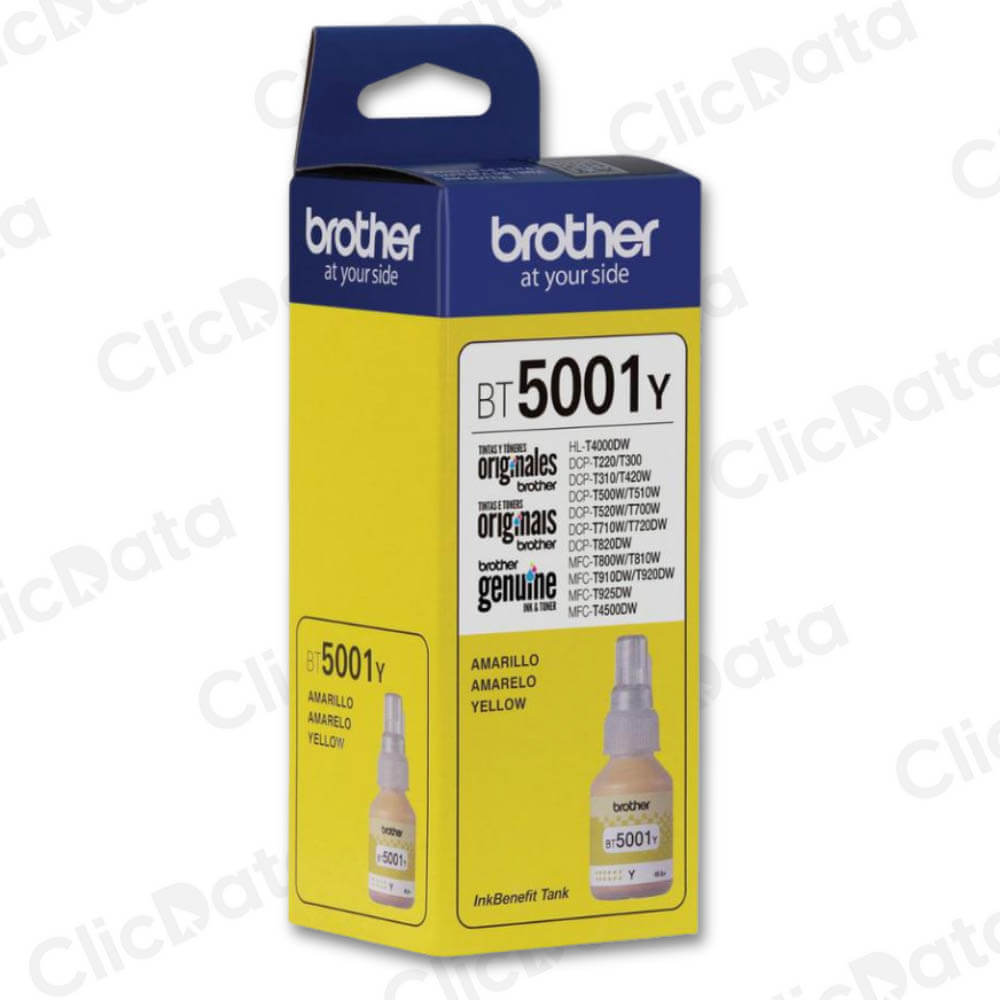 Tinta Brother BT 5001Y Yellow 5,000 Pág. T920DW, T510W Original