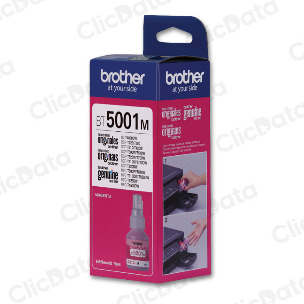 Tinta Brother BT 5001M Magenta 5,000 Pág. T920DW, T510W Original