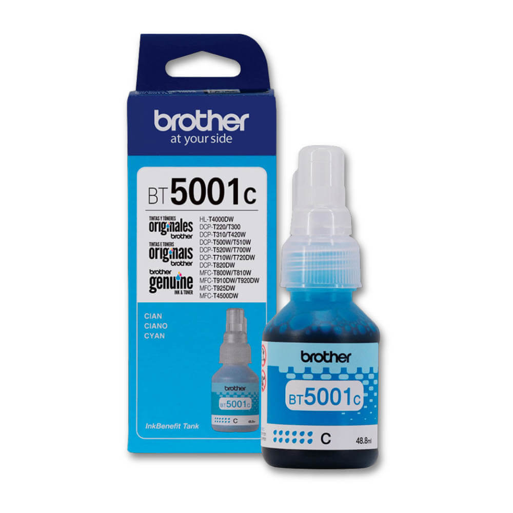 Tinta Brother BT 5001C Cyan 5,000 Pág. T920DW, T510W Original