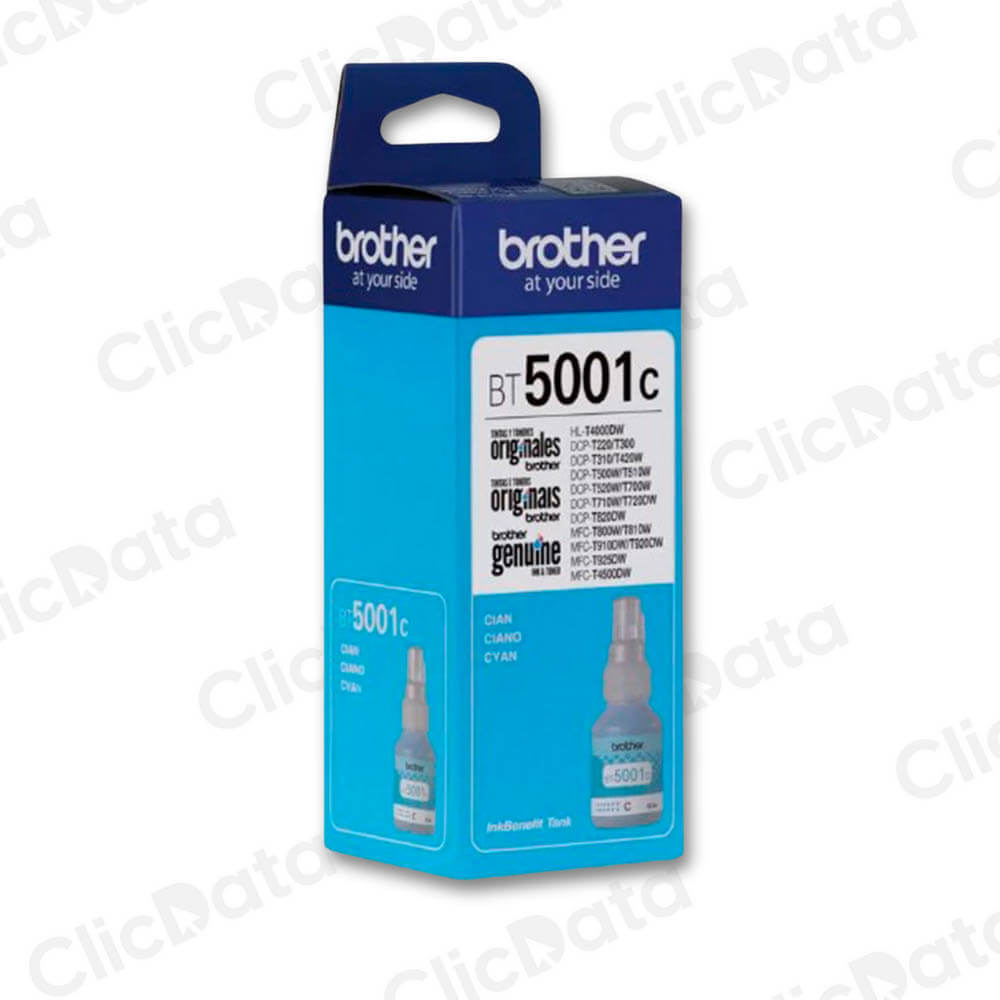 Tinta Brother BT 5001C Cyan 5,000 Pág. T920DW, T510W Original