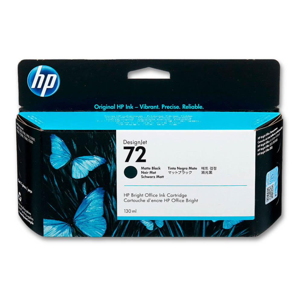 Tinta 72 HP Negro Mate C9403A 130ml T1100, T1120, T1200 Original
