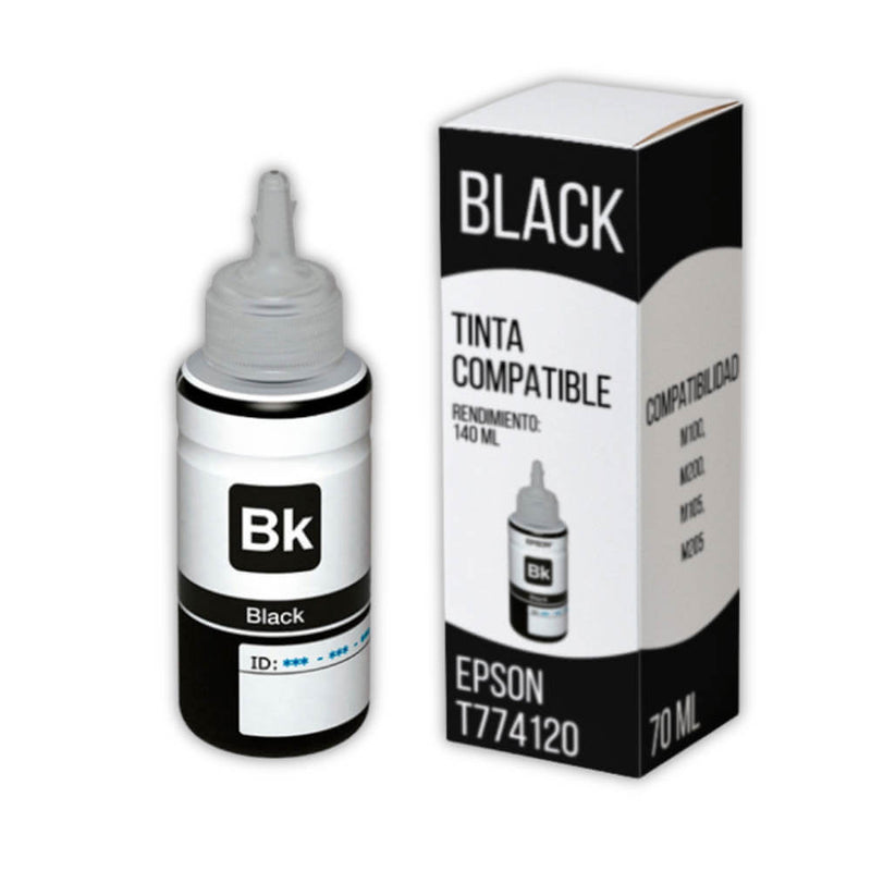 Tinta Epson T774120 Negro 140ml L656, L1455, M105 Compatible