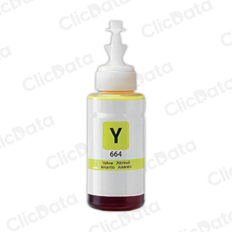 Tinta Epson T664420 Yellow 70ml L455, L200, L565,L210 Compatible