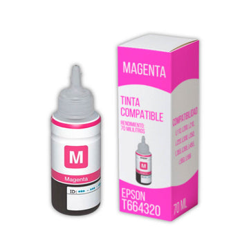 Tinta Epson T664320 Magenta 70 ml L455, L200, L565,L210 Compatible