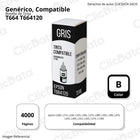 Tinta Epson T664120 Negro 70ml L455, L200, L565,L210 Compatible