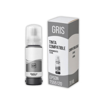 Tinta Epson T555520 Gris 70 ml Epson L8160, L8180 Compatible